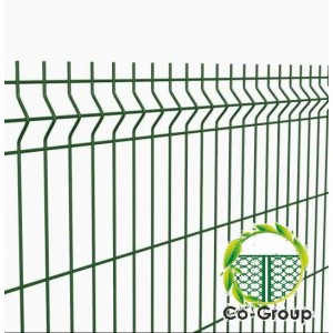 Секція огорожі  3D Standart  2.5х0.5м декорована  ПВХ у вигляді хвої 55х200 ОЦ+RAL