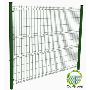 Секція огорожі  3D Standart  2.5х1.0м декорована  ПВХ у вигляді хвої 55х200 ОЦ+RAL