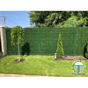 Секція огорожі  3D Standart  2.5х1.20м декорована  ПВХ у вигляді хвої 55х200 ОЦ+RAL